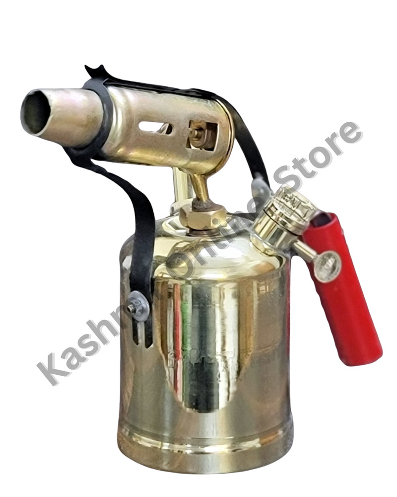 Premium Classic Brass Blow Torch Lamp – Fully Working Home Display Decor