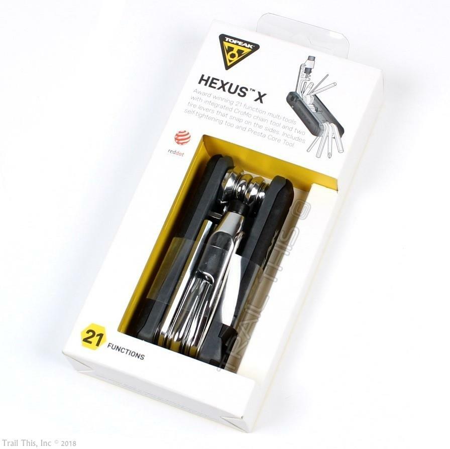 Topeak Hexus X 21-Function Bicycle Multi-Tool w/ Chain Tool & Torx & Tire Levers