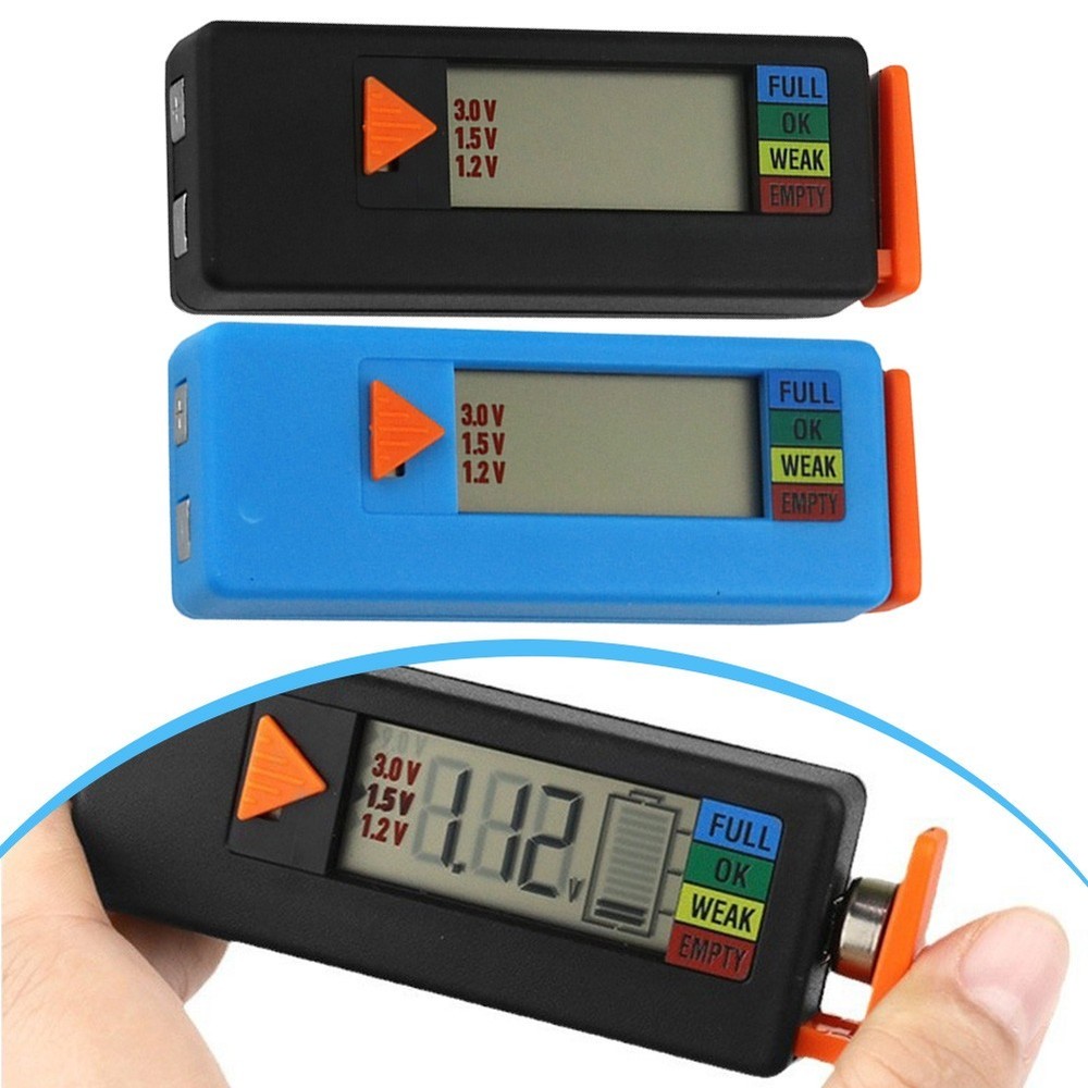 Digital Display Battery Power Detector Lightweight Design for Easy Testing