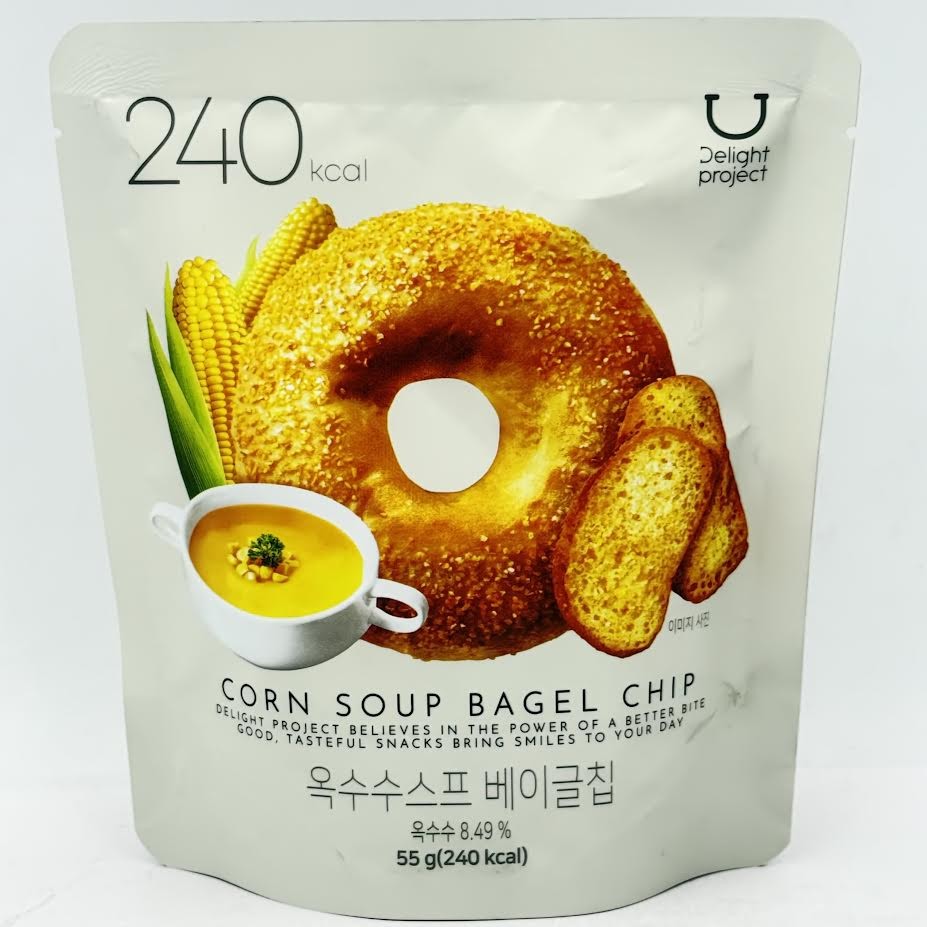 Delight Project Corn Soup Bagel Chip 55g玉米濃湯口味 貝果餅乾