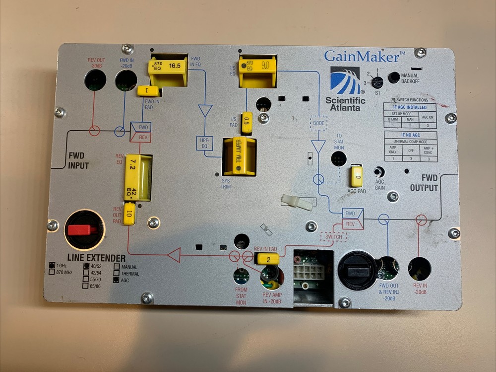 CISCO SCIENTIFIC ATLANTA GAINMAKER LINE EXTENDER AGC CABLE SYSTEM AMPLIFIER