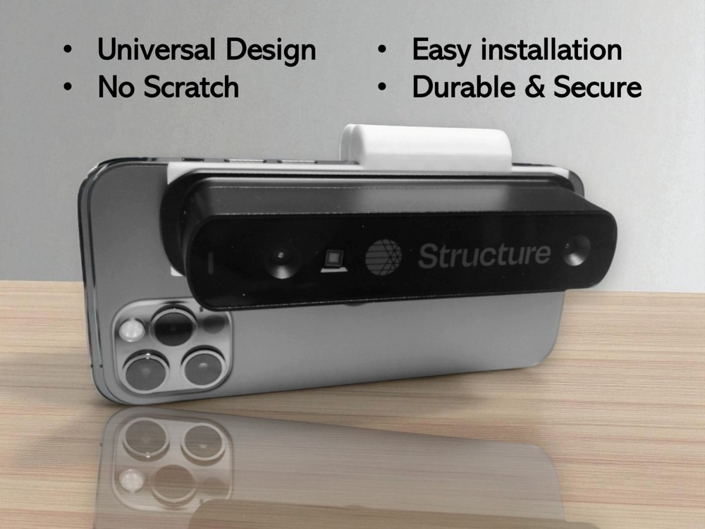 Universal Structure Sensor Bracket/Mount for iPad & iPhones & Android Phones