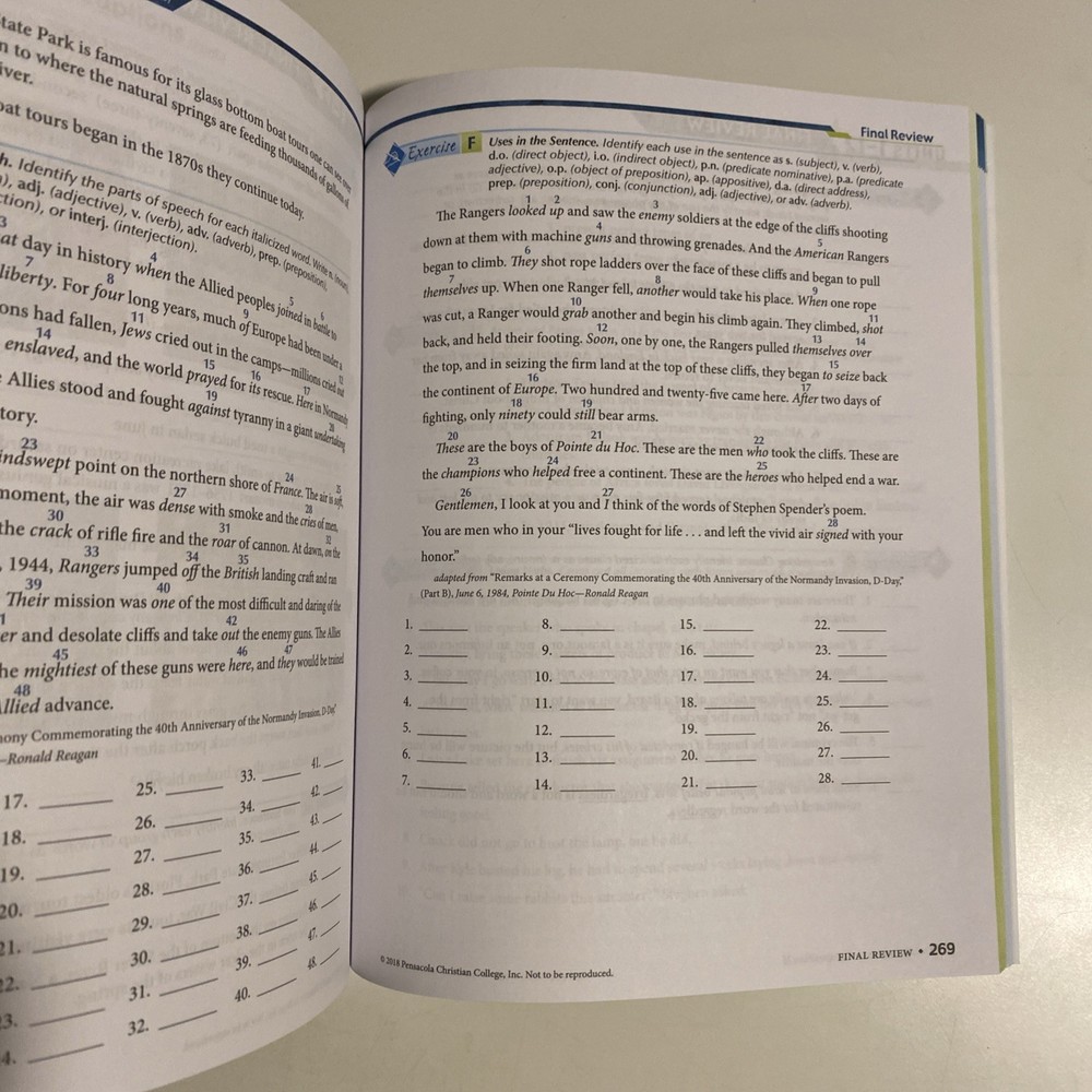 Abeka Grade 8 Grammar & Composition 2 ll