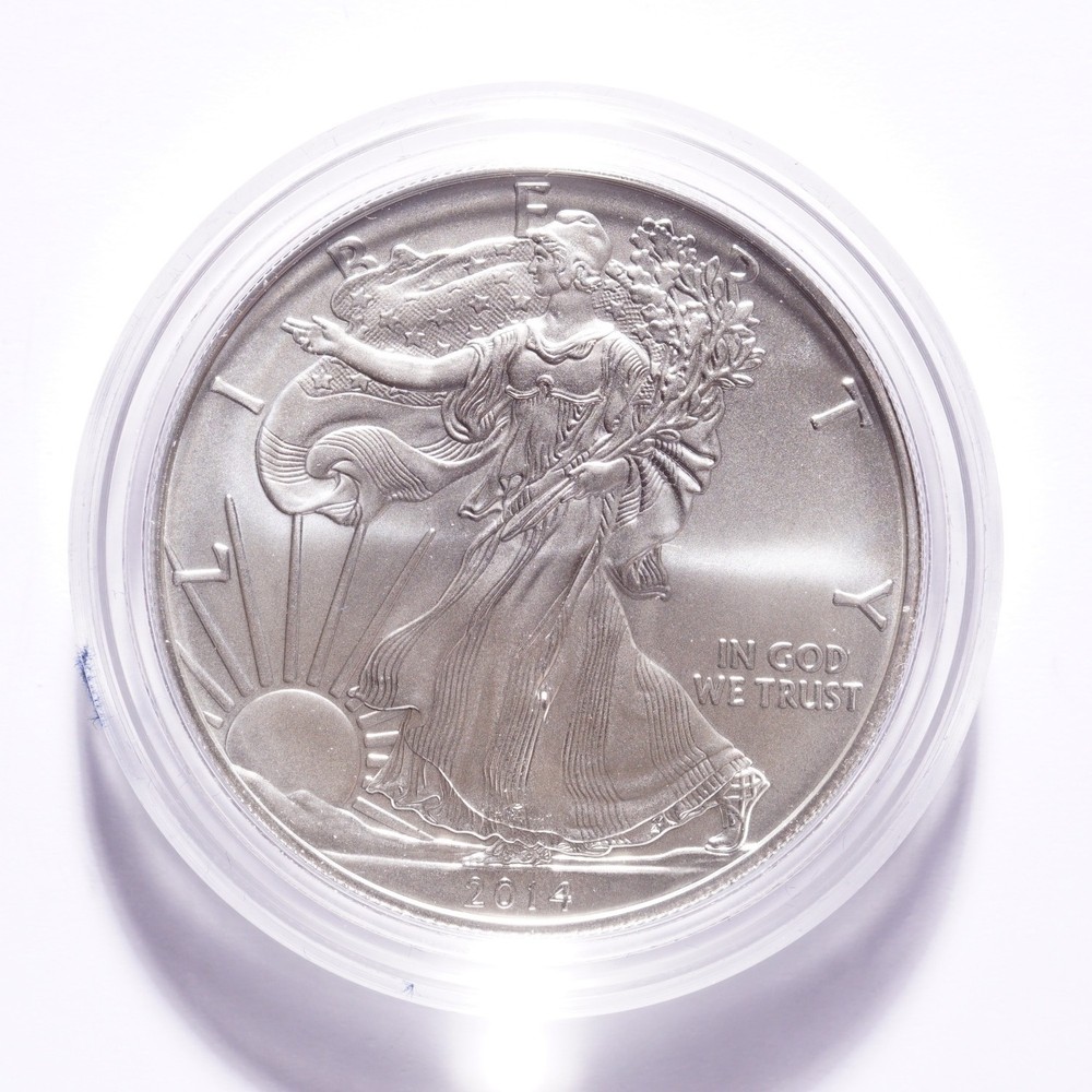 2014-W Silver American Eagle Dollar Burnished