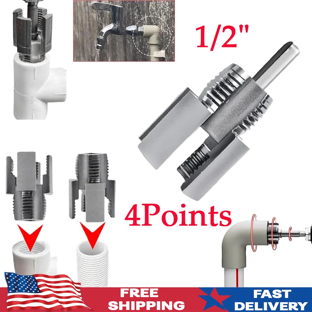 Integrated Internal & External Pipe Threading-Tool, PVC Pipe Threader Kit USA