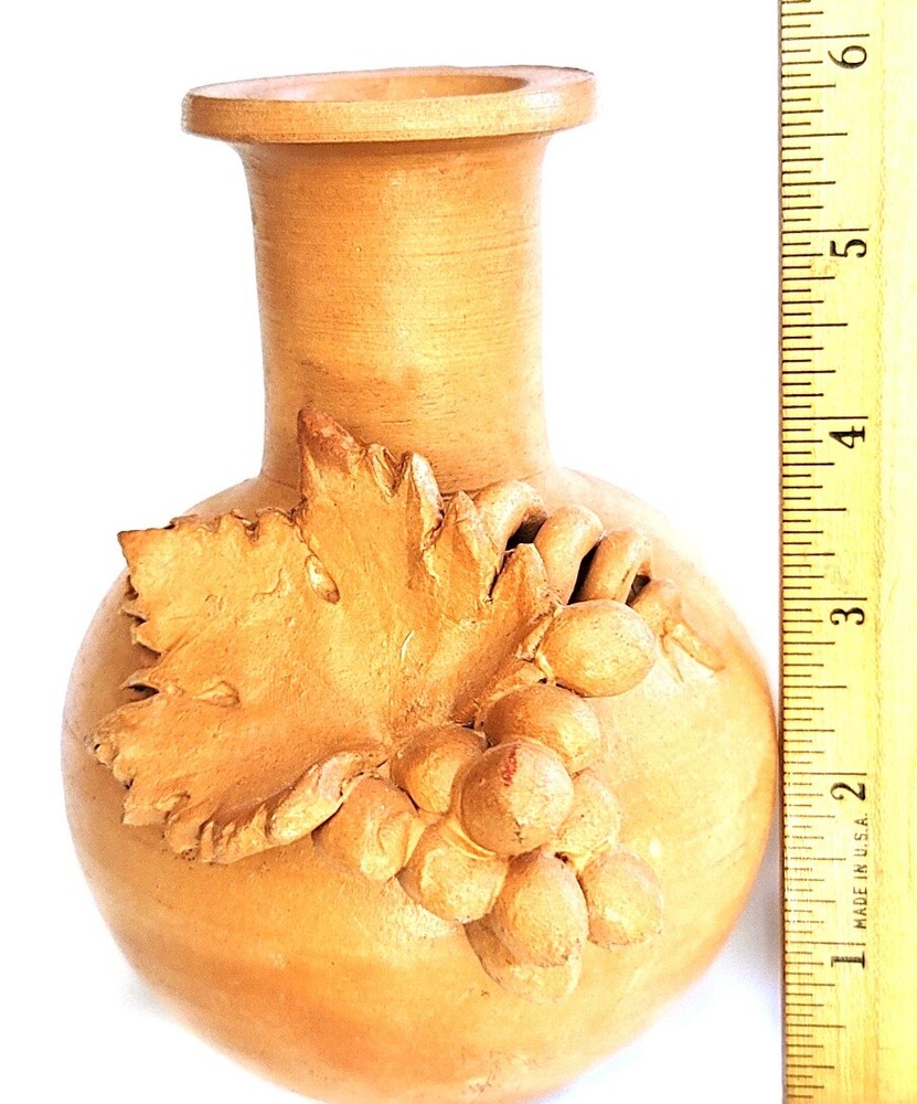 Unique 6" Pottery Clay Vase