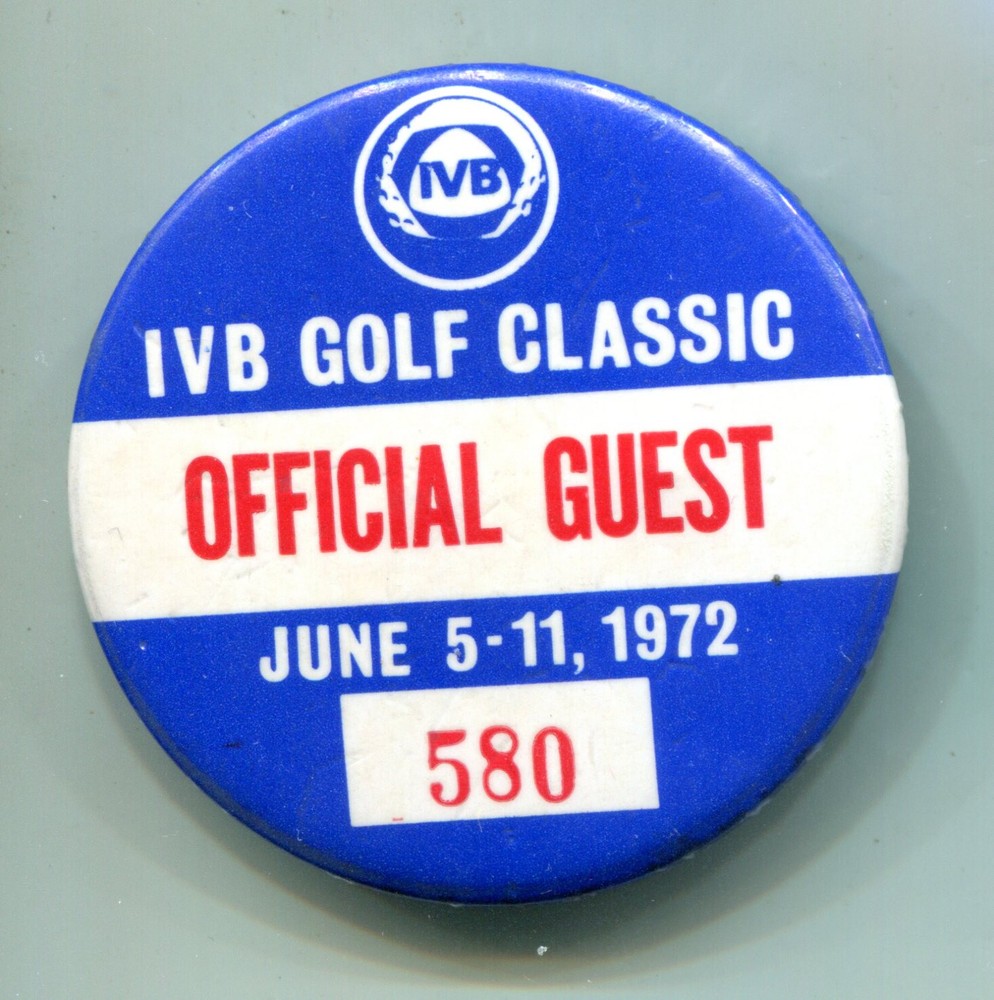 1972 IVB Golf Classic Pinback Button