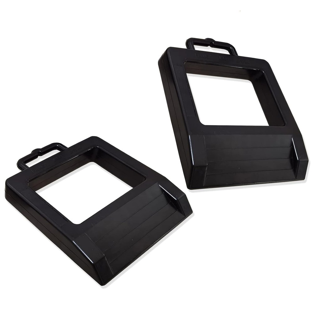 Rubber Heavy Duty Pallet Jack Wheel Chock 2 Pack, 2 Pack
