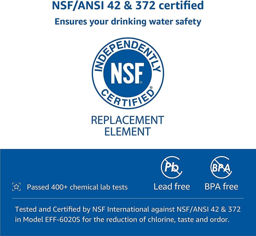 6 Packs FilterLogic Refrigerator Water Filter Replacement for LG® LT800P®