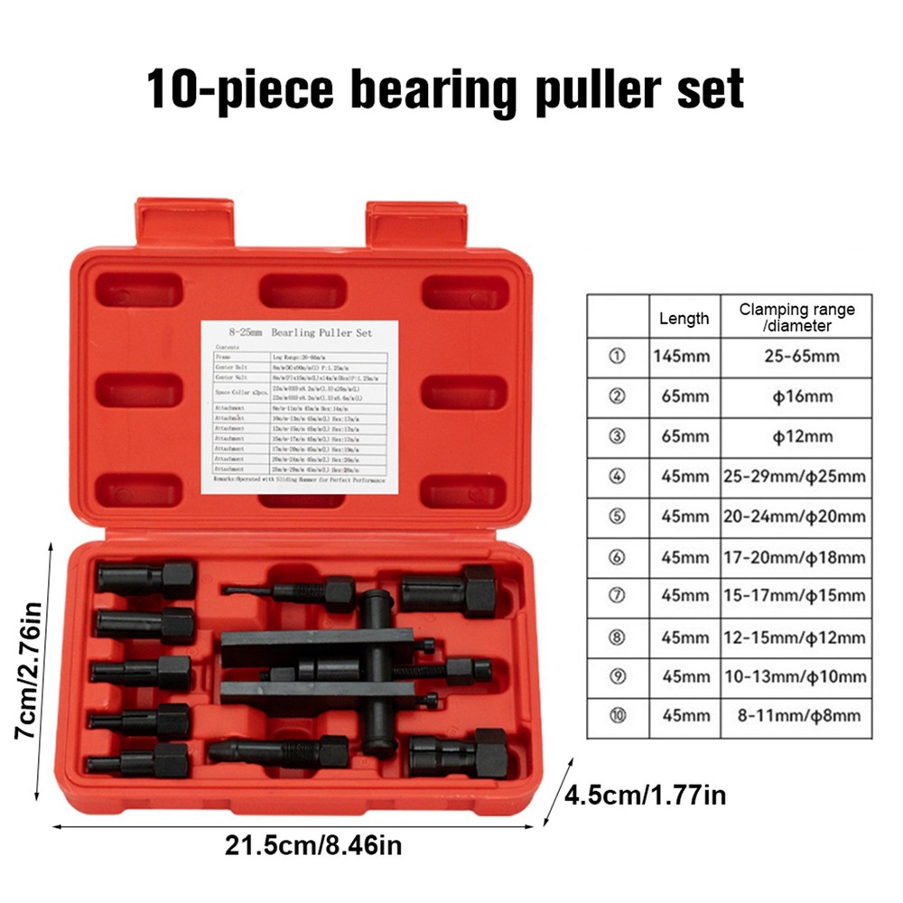 1 Set Utility Bearing Puller Practical Bearing Puller Inner Bearing Removal Tool