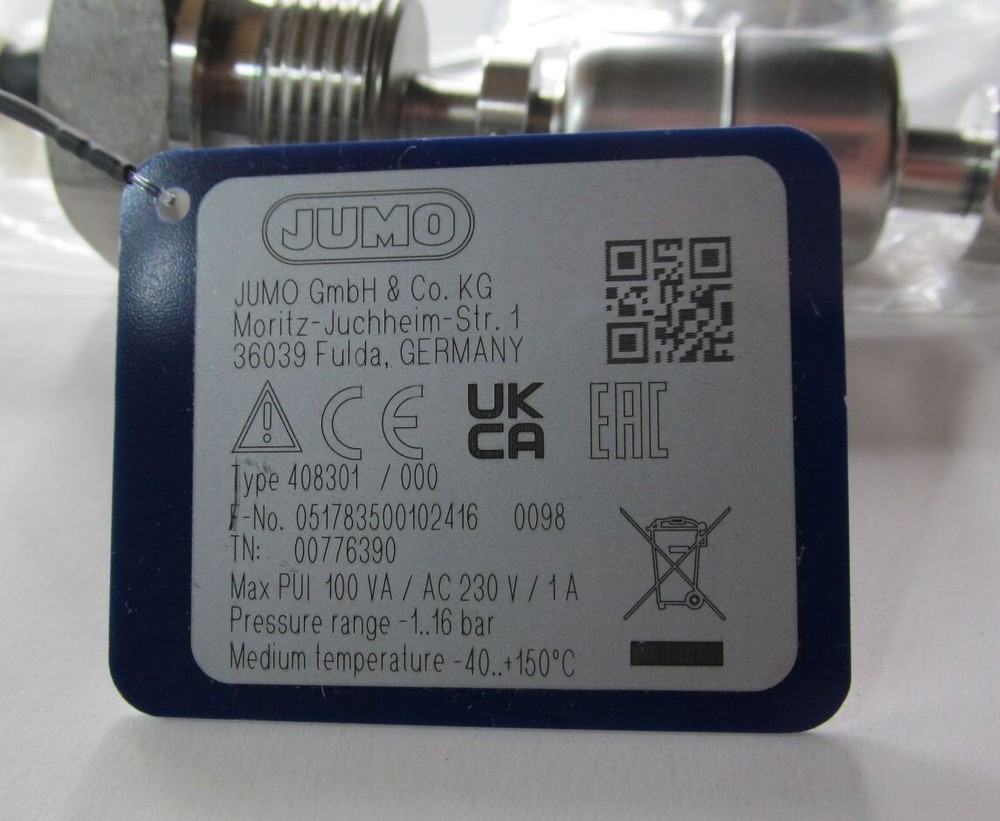 EVAC/ JUMO 111971 RAILROAD LIQUID LEVEL GUARD/ SENSOR/ FLOAT SWITCH SSV EQUIPPED
