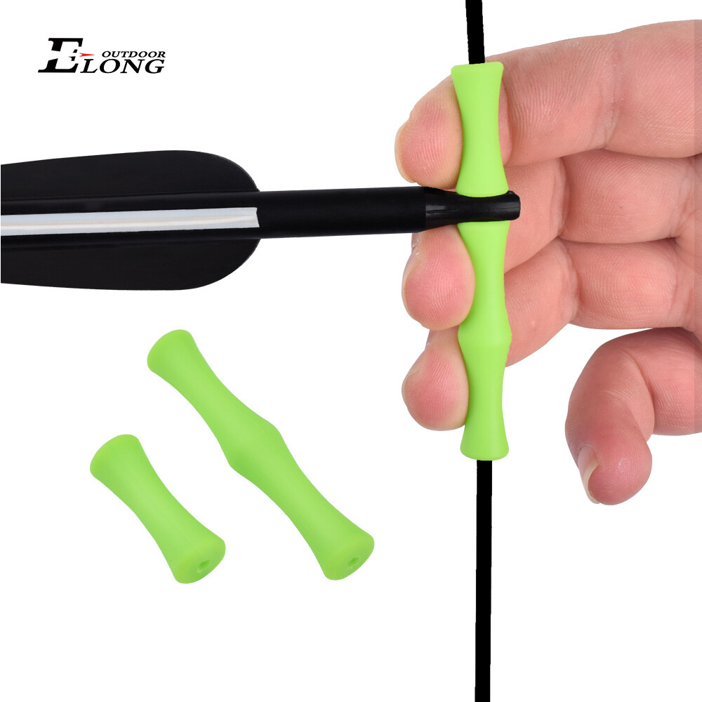 Bowstring Finger Guard Bowstring Saver Protective Finger Silicon Release 1 Pair