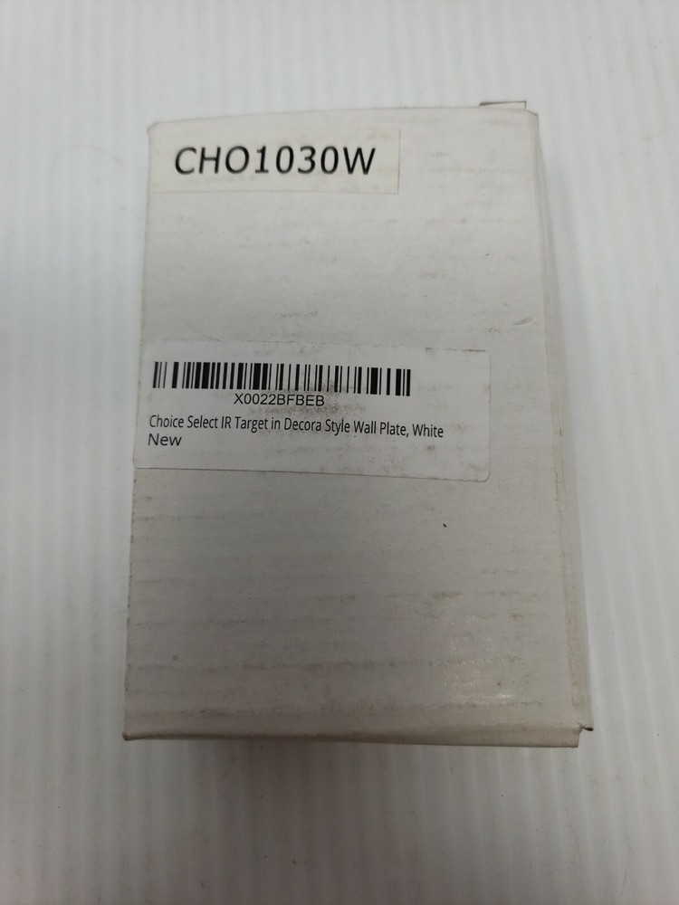 Choice Select IR Target in Decora Style Wall Plate, White