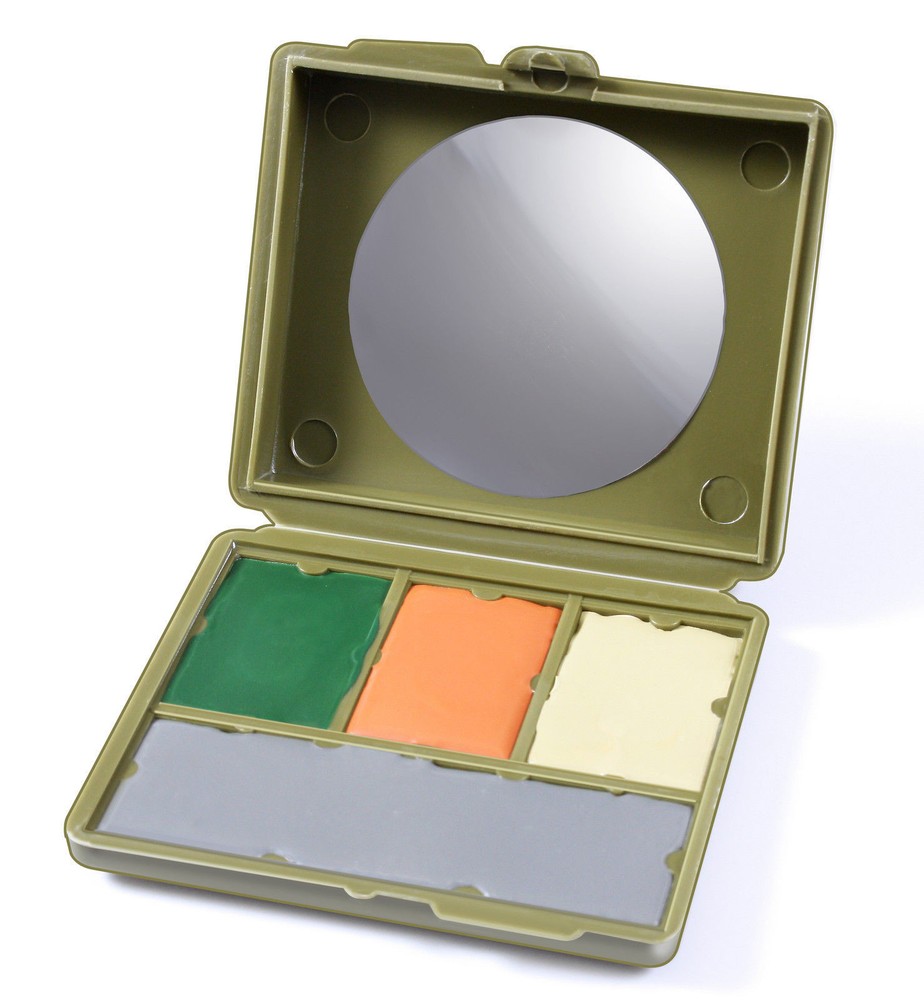 GI Type 4 Color Face Paint -Compact Case Is Multi-Cam MultiCam - Includes Mirror