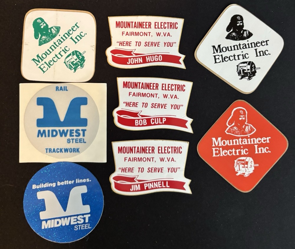 Vintage Mining Decals Lot Of 22 Assorted