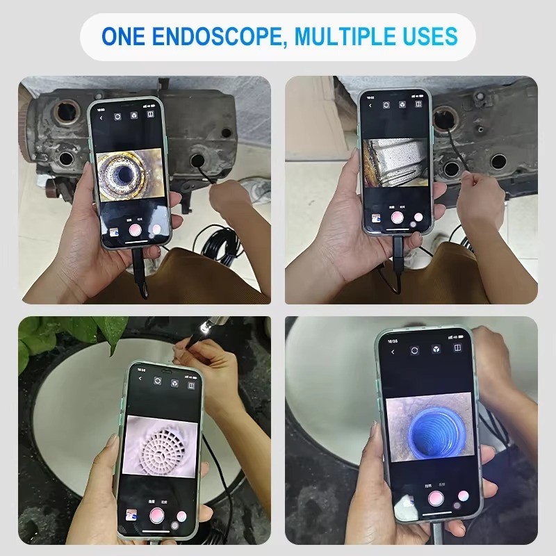 2in1 Direct Plug iOS/Android Endoscope 5.5mm Camera for iPhone iPad Waterproof