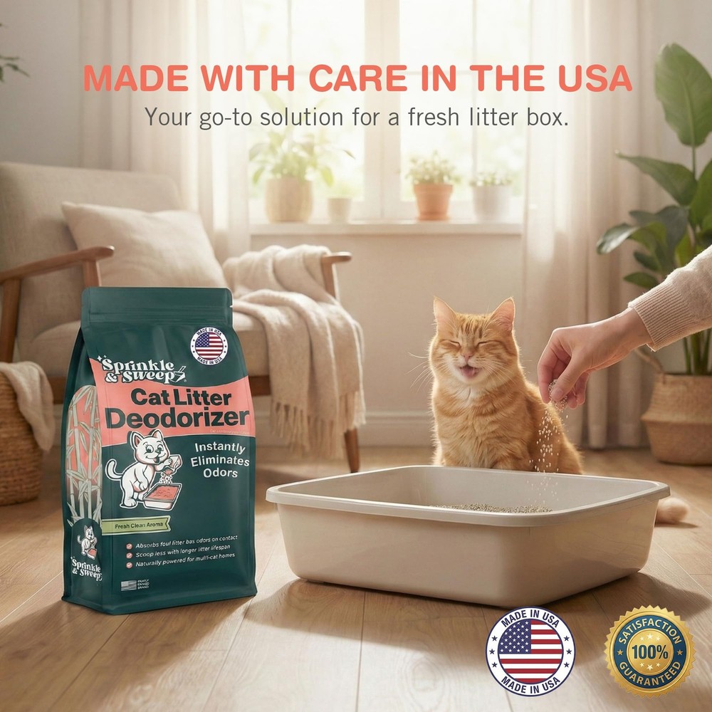Litter Box Deodorizer | Cat Litter Deodorizer | Smell Control for Cats | Non-...