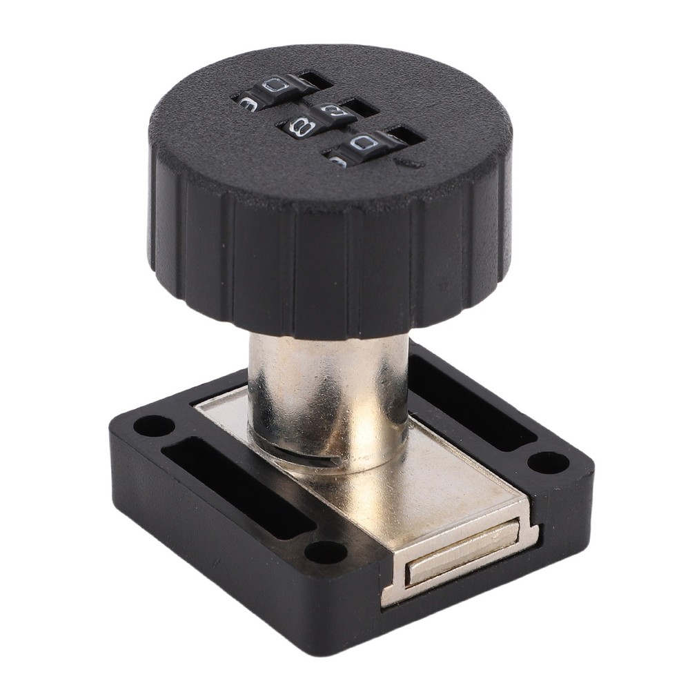 Combination Cabinet Cam Lock 3 Digits Password Coded Drawer Lock Black