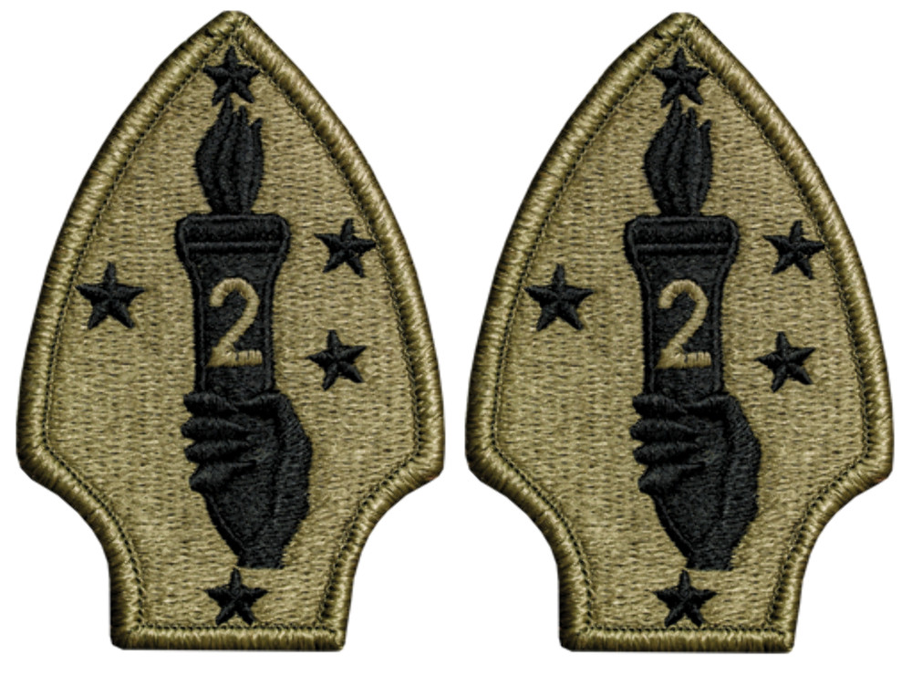2nd Marine Division OCP Patch - U.S. Army Patch - 2 PACK