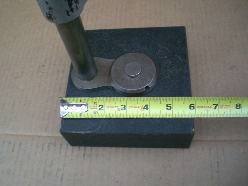 6 x 6 in Granite Comparator stand No indicator