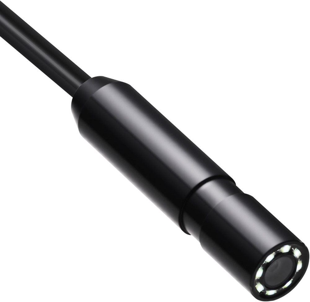 Endoscope Camera with 49.2FT Semi-Rigid Cable, 1920P HD Borescope for Android &
