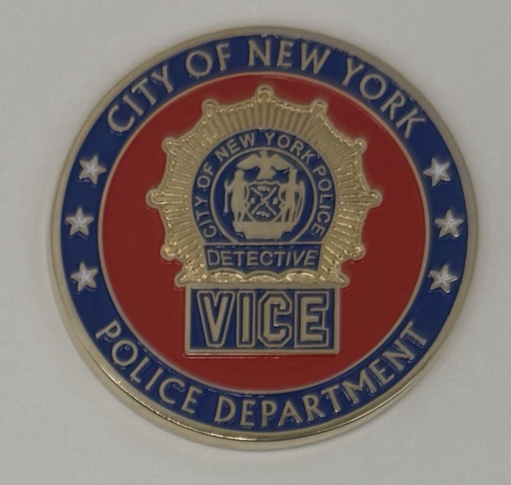 NYPD OCCB VICE Enforcement Challenge Coin