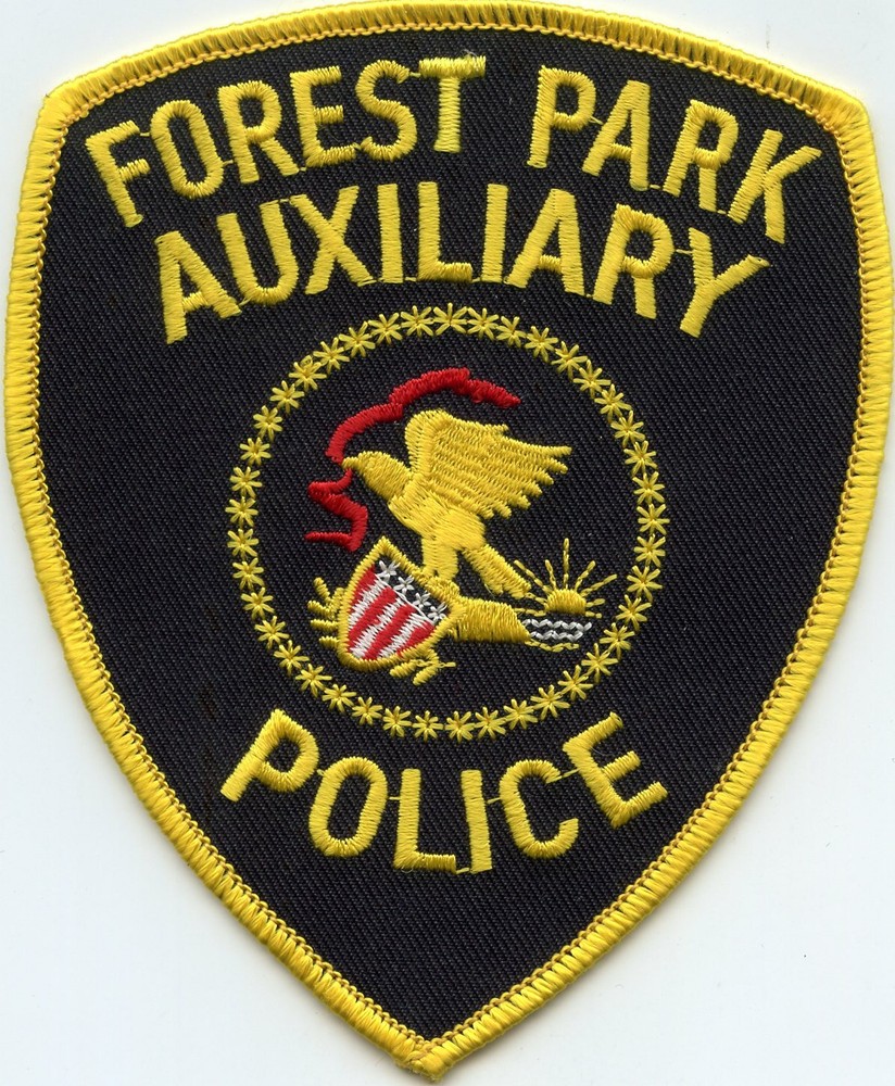 FOREST PARK ILLINOIS IL state seal AUXILIARY POLICE PATCH