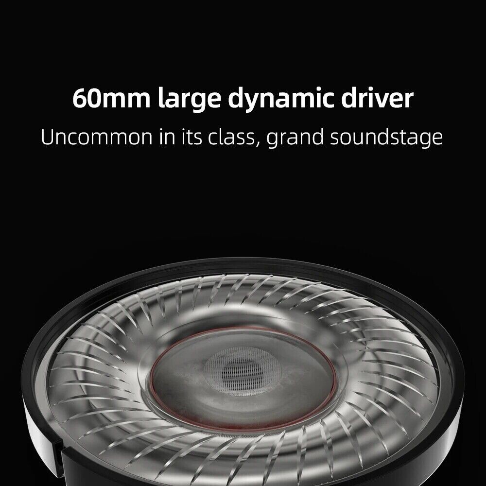 FiiO FT3 350ohm Wired Headphone 60mm High-Performance Dynamic Driver Open-Back