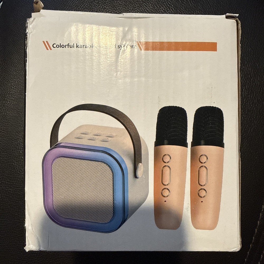 Karaoke Machine BLACK with 2 Wireless Microphones