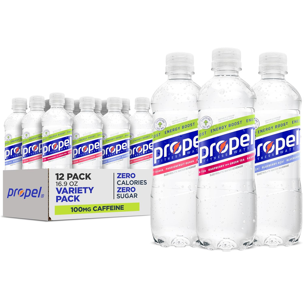 Propel Energy Boost Zero Calorie Flavored Water with Electrolytes and Caffeine,