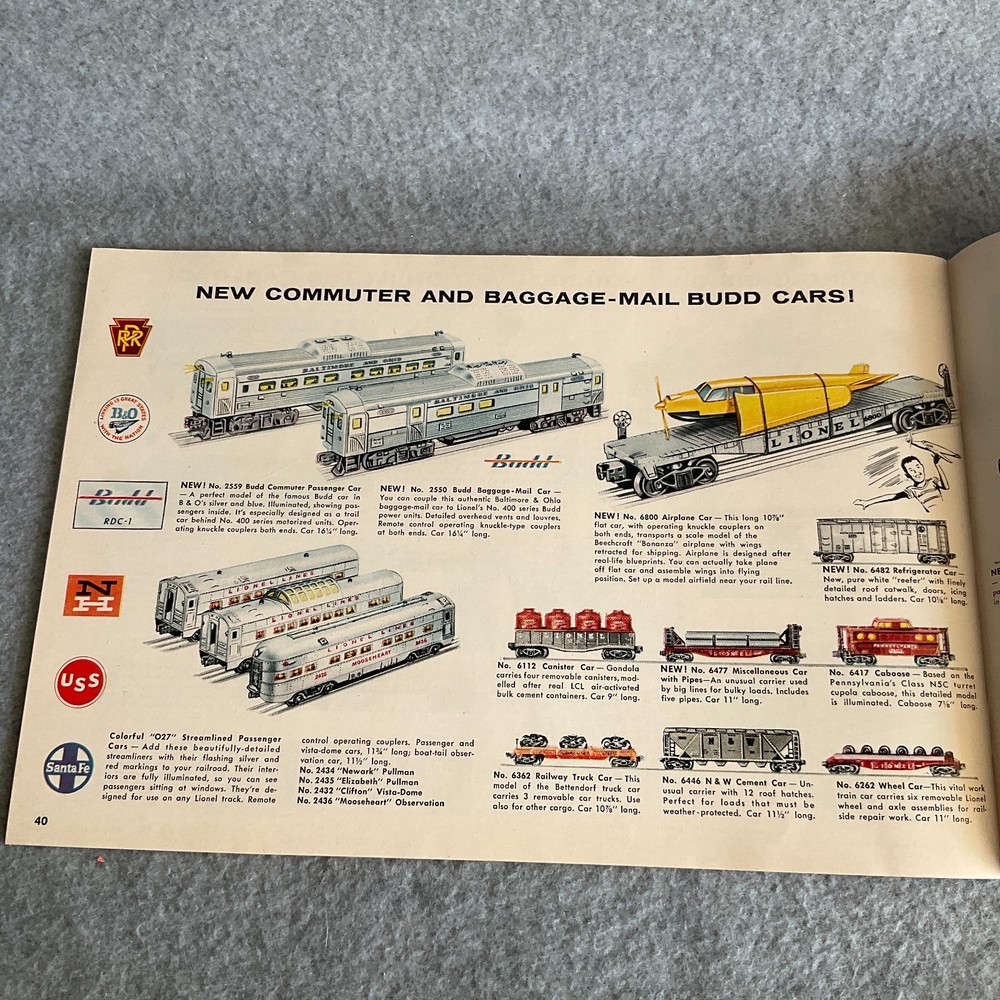 Original 1957 Lionel Catalog 51 Pages - Great Condition