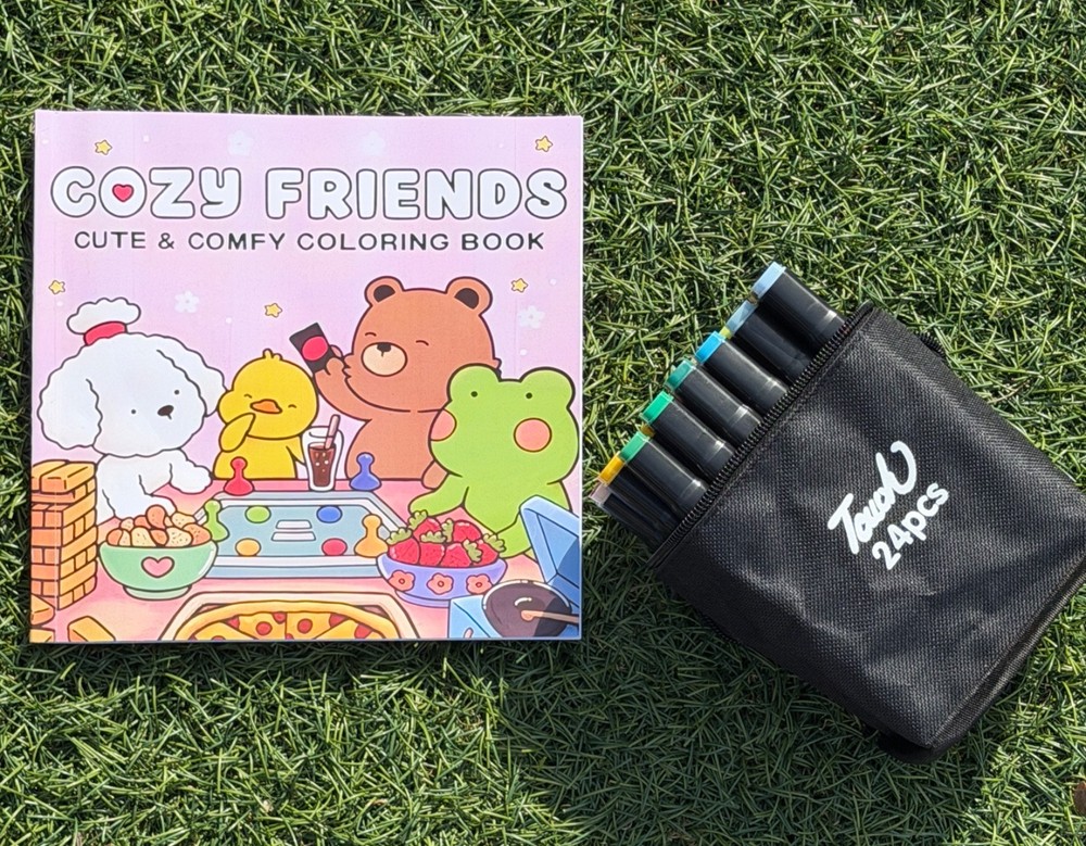 Bundle: Coloring Book + Set 24 Markers