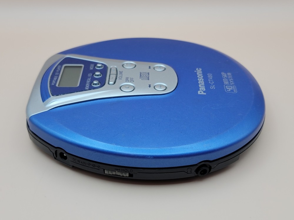 *READ DESCRIPTION*Panasonic SL-CT480 CD Player 40 Sec Anti-Skip System - Blue