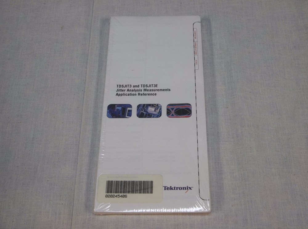 Tektronix TDSJIT3 TDSJIT3E Jitter Analysys Application Reference  020-2454-06