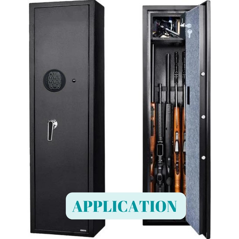 Gun Safe Lock Replacement with SwingBolt, Black Keypad Electronic Safe Lock