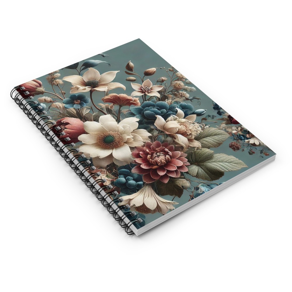 Elegant Bloom Spiral Notebook