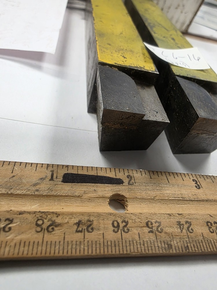 2 pcs Brazed Carbide 1" Square Lathe Tool Bits, OR LARGE FLYCUTTER BITS LH