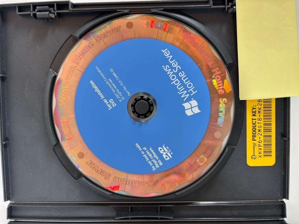 Rare Windows Home Server Software Microsoft 2007 Install Disk Microsoft Store