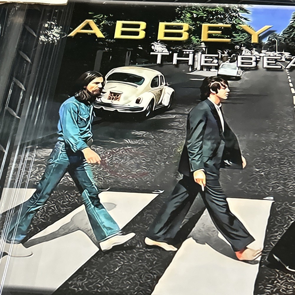 BEATLES FRAMED PIECE REPLICA CHECK 35x23