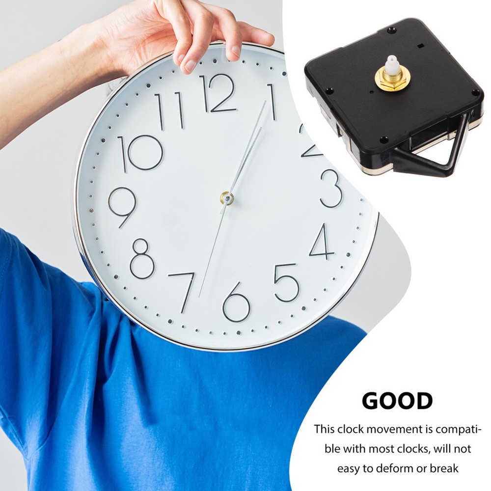 Pendulum Clock Mechanism Replacement Black Quartz Wall Clock Movement Part