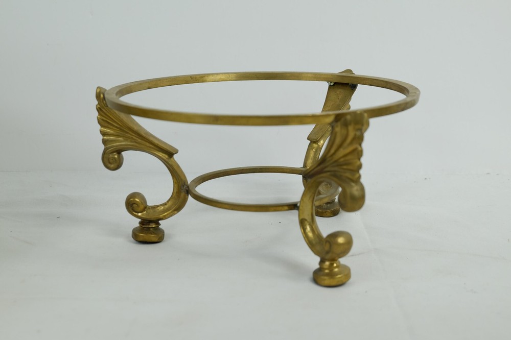 Brass Large Couldron Pot w/ Lid & Stand