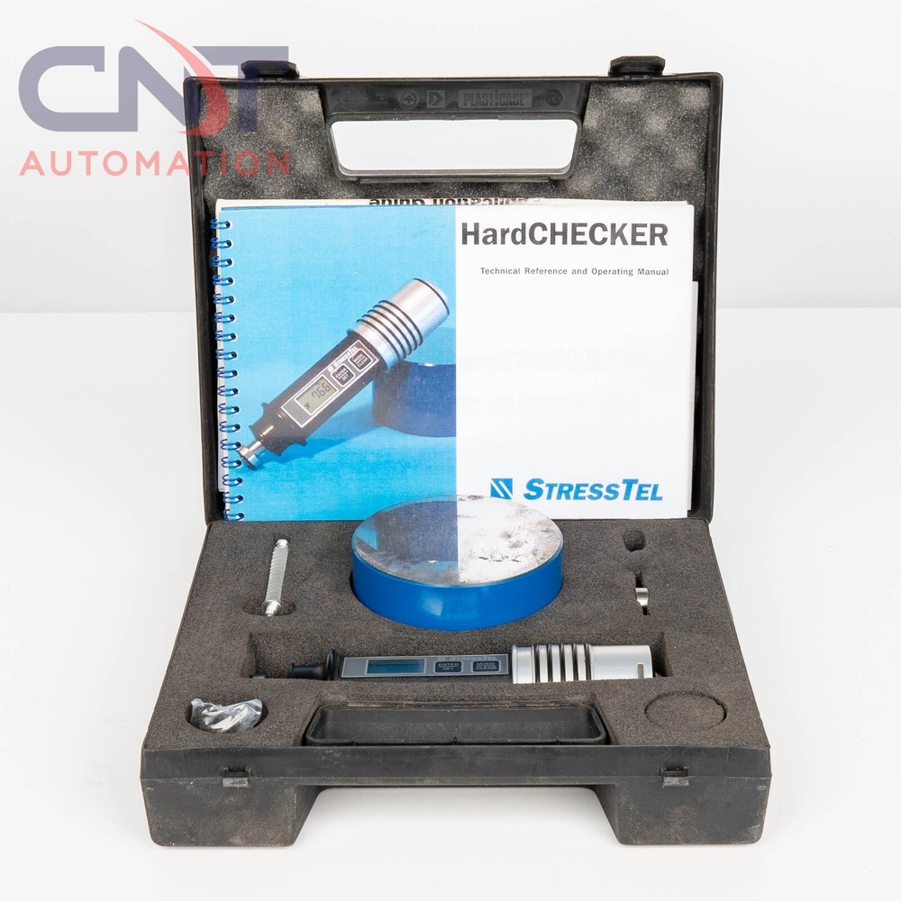 StressTel HardCHECKER Handheld Hardness Tester With Reference Test Block