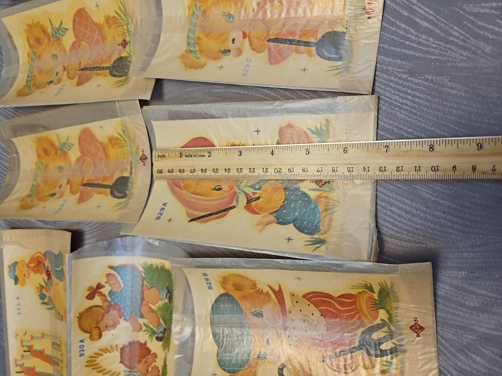 9 vtg duro Decorative Transfers #13