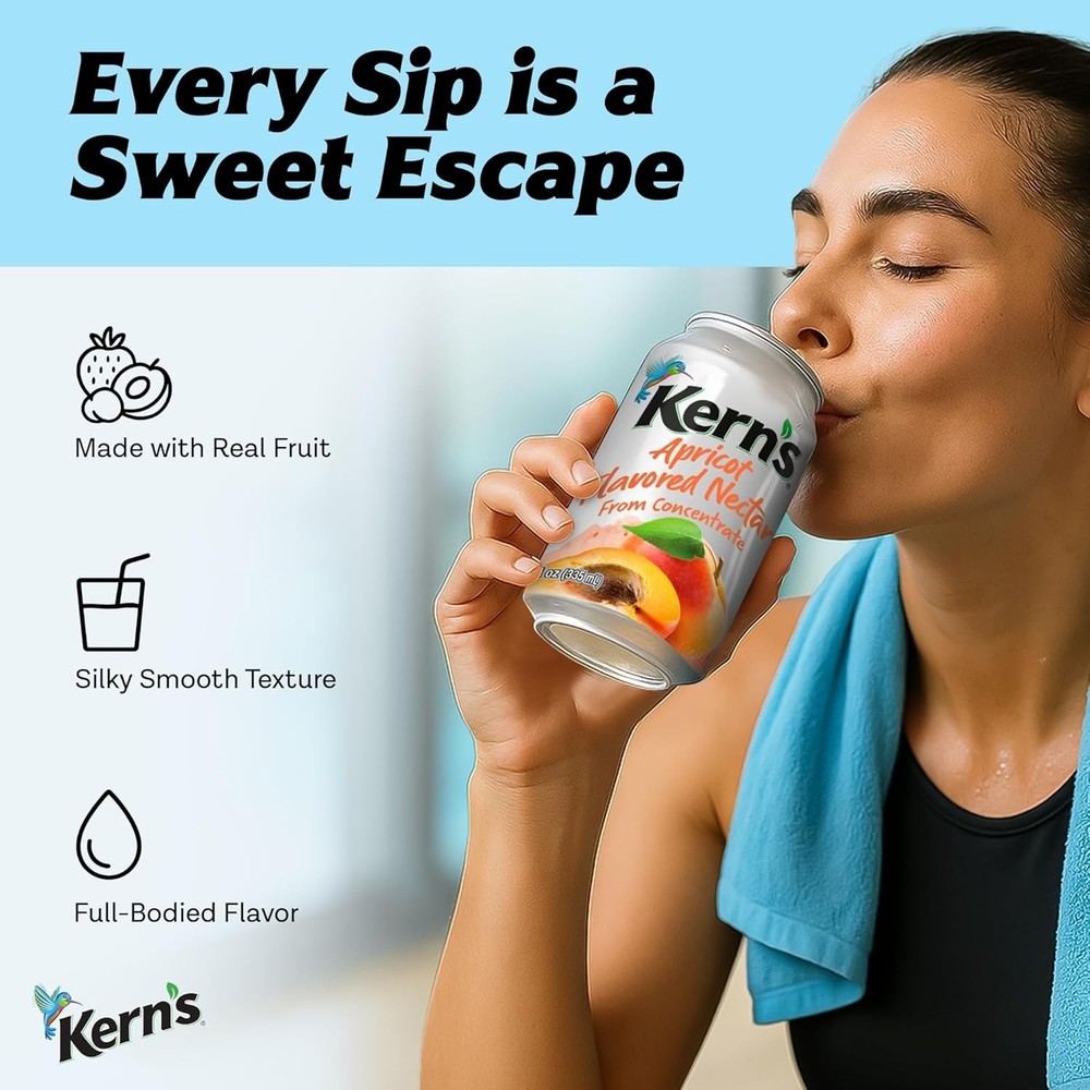 Kern'S Apricot Nectar 11.3 Fl Oz 24-Pack