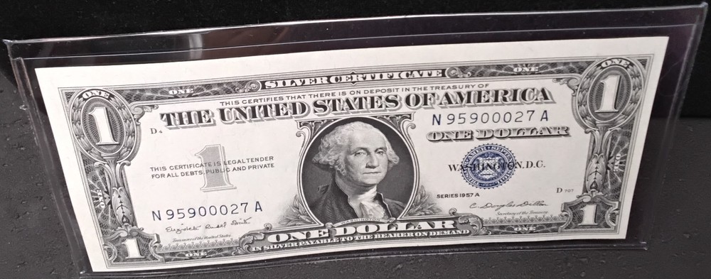 1957-A U.S. $1 SILVER CERTIFICATE    027A