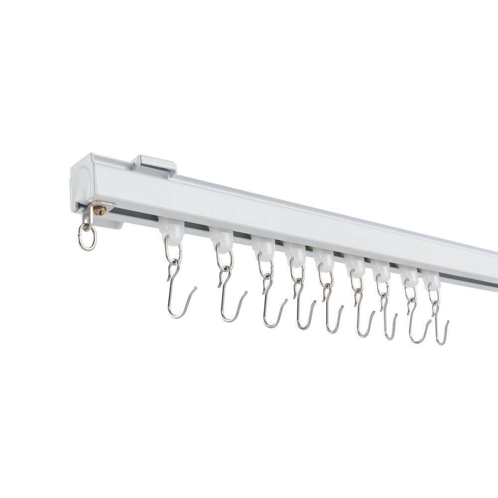 12-18ft Curtain Hanging Track System Track Kit with Hooks Mount NEW