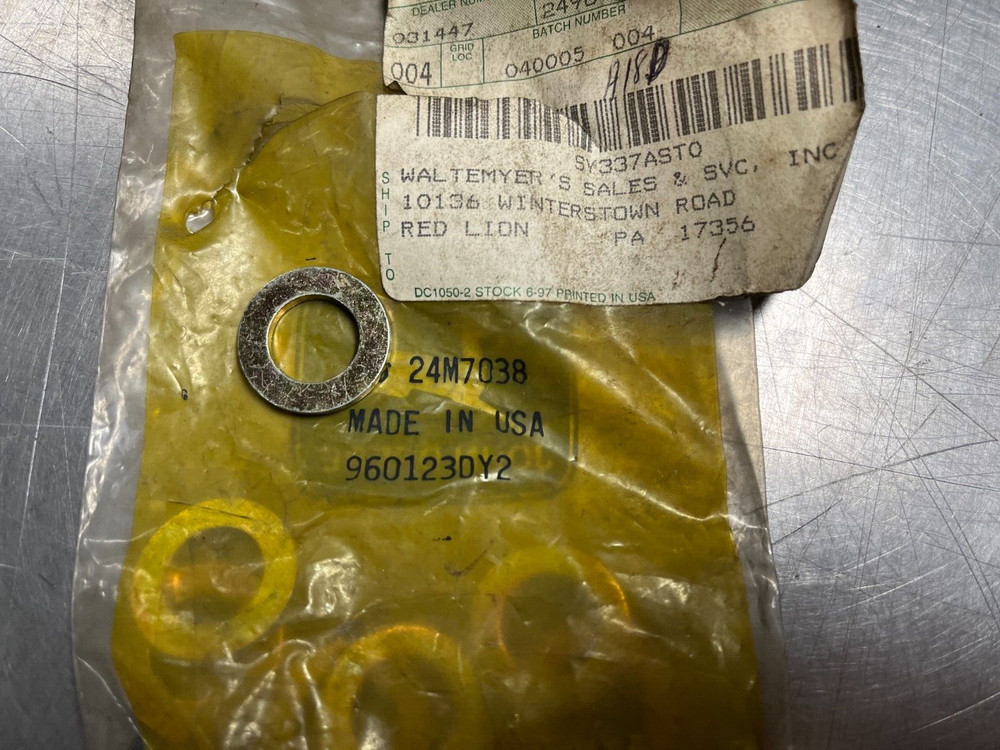 24M7038 OEM John Deere Washer QTY 2