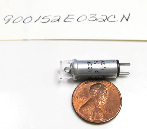 (1x) 105-125AC/DC - Clear  Neon Panel Mount Indicator - 100K Resistor, FREE SHIP