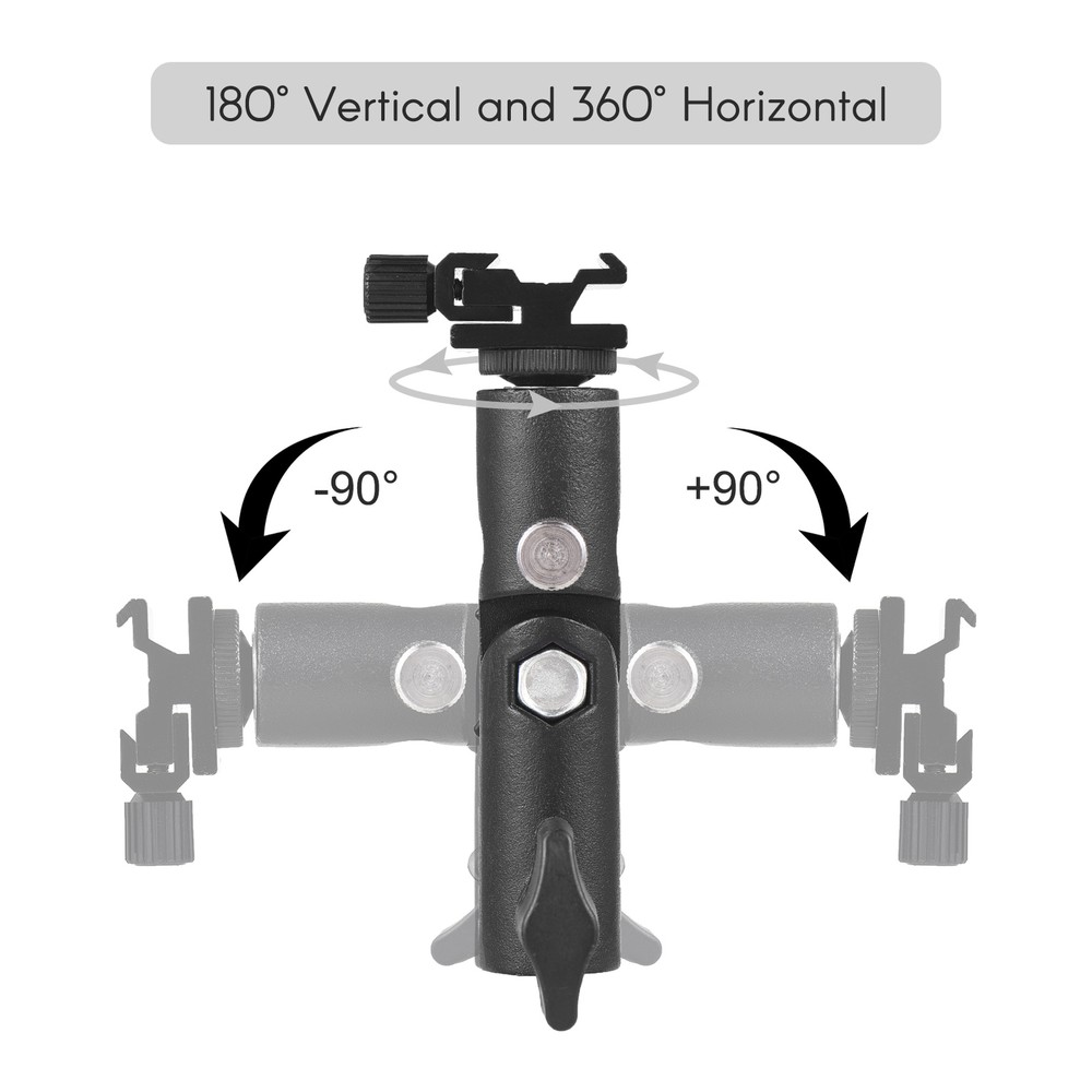 Flash Mount Speedlite Swivel Bracket Flash Stand Bracket with Cold E5O6