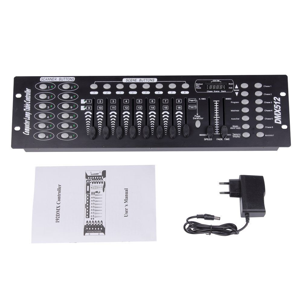 Dmx Controller Console 192 Channels For Party DJ Disco Lights Stage Lighting US